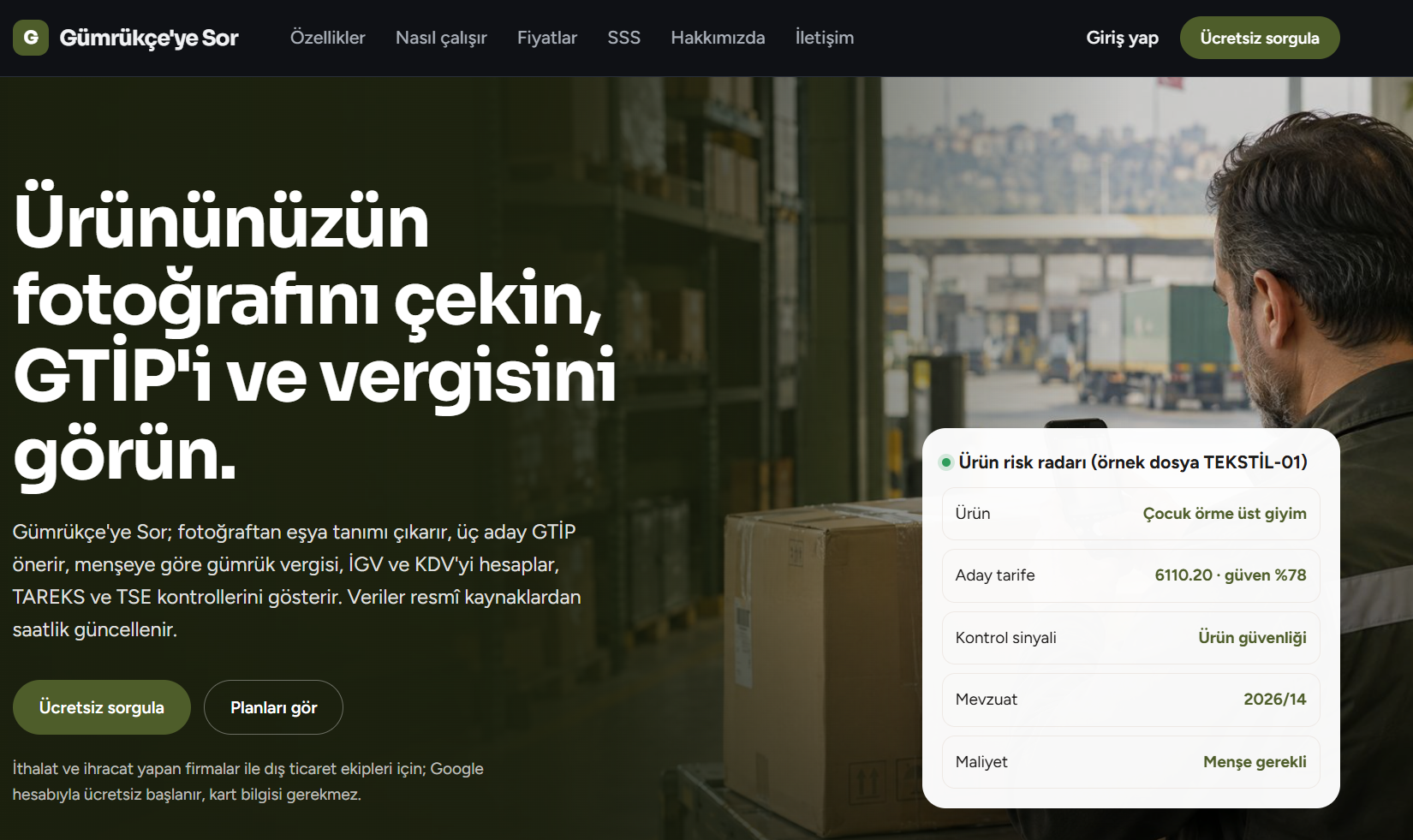 Gümrükçüye Sor